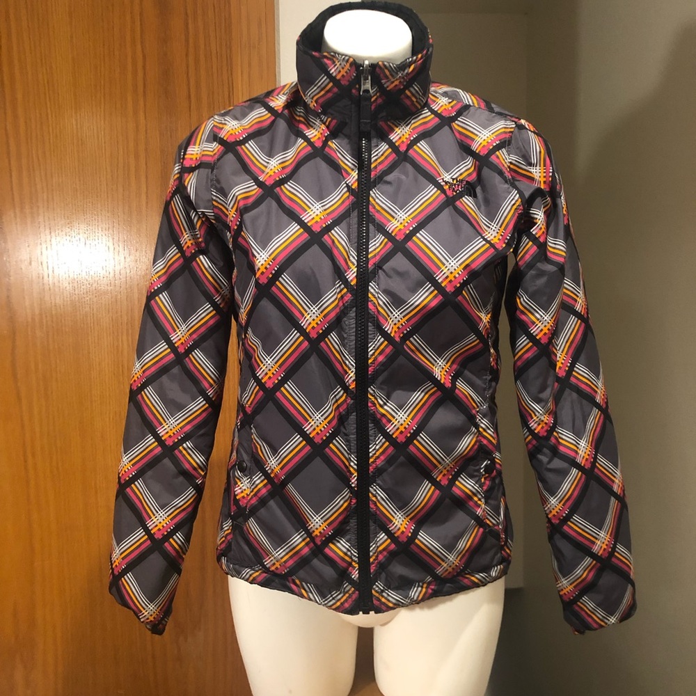North Face Reversible Jacket. Small. Black Orange